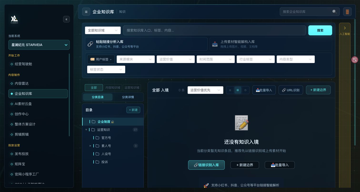 企业知识库真实产品界面